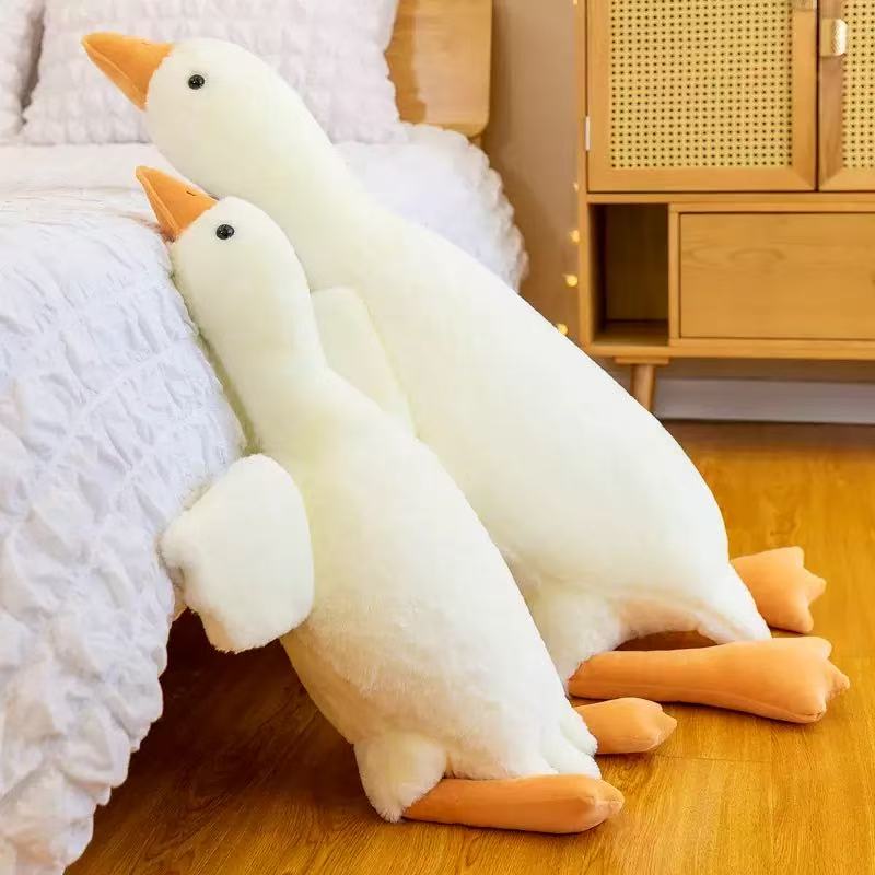 Big white goose plush doll