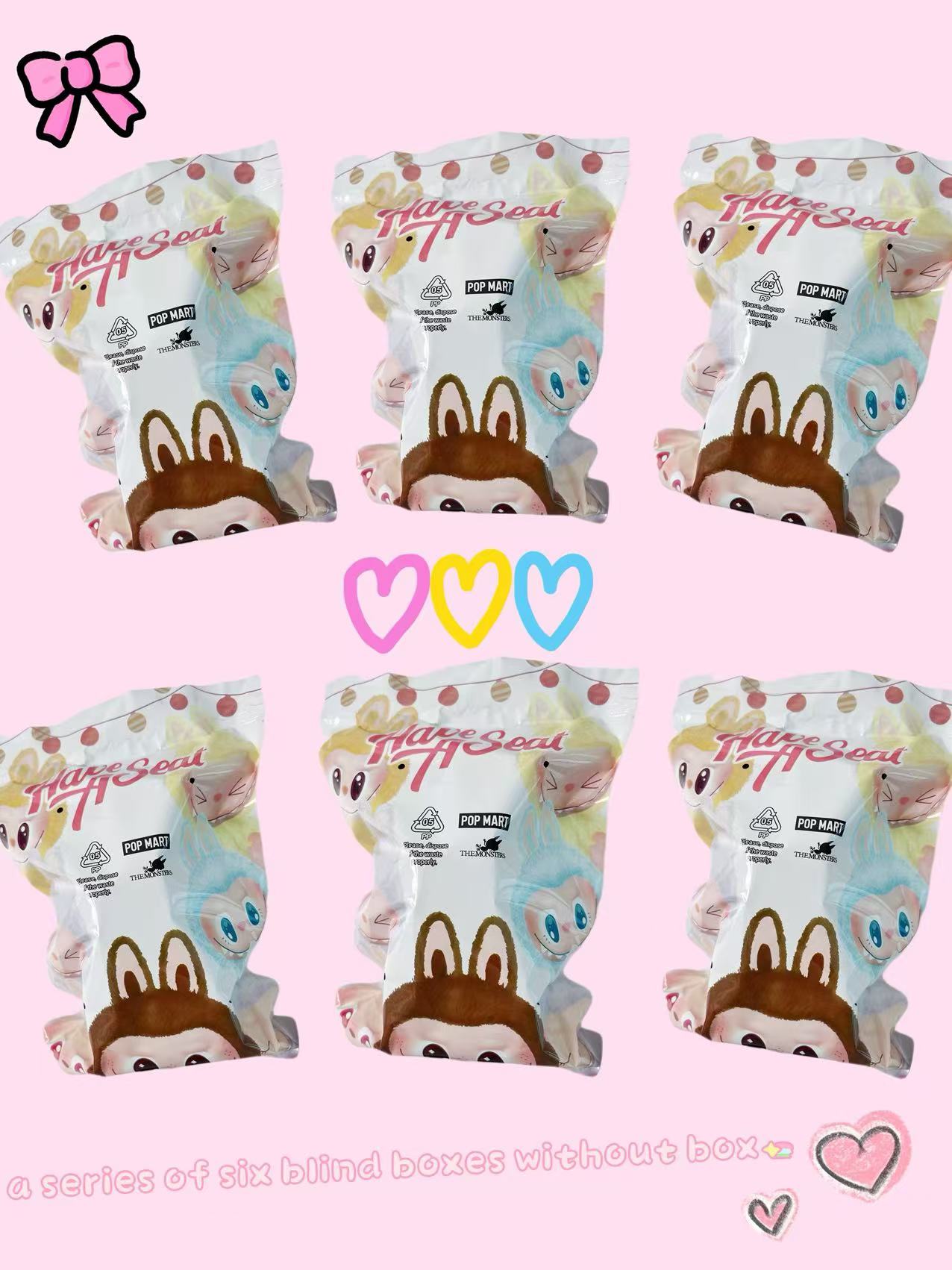 POP MART LABUBU V2 The Monsters Have a Seat Plush Dolls Figures Toys Blind Box