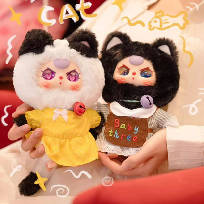 Baby three Kitten Wardrobe series plush blind box