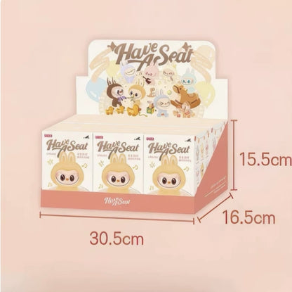 POP MART LABUBU V2 The Monsters Have a Seat Plush Dolls Figures Toys Blind Box