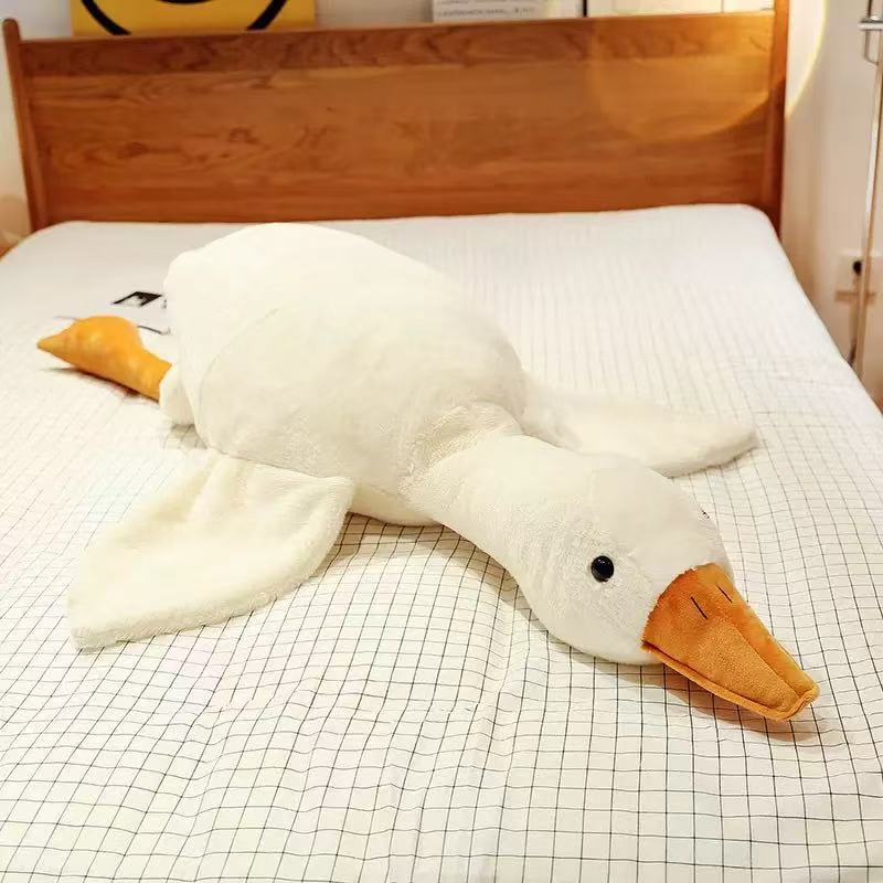Big white goose plush doll