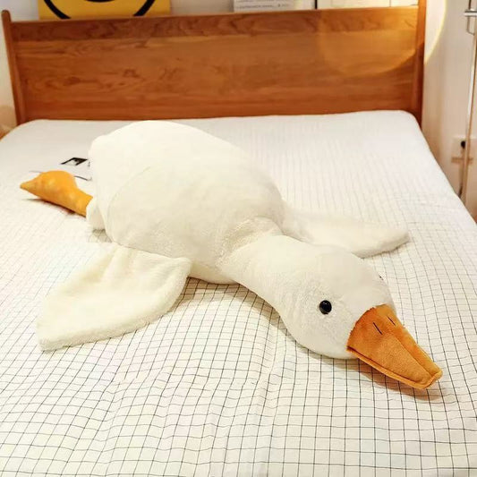 Big white goose plush doll