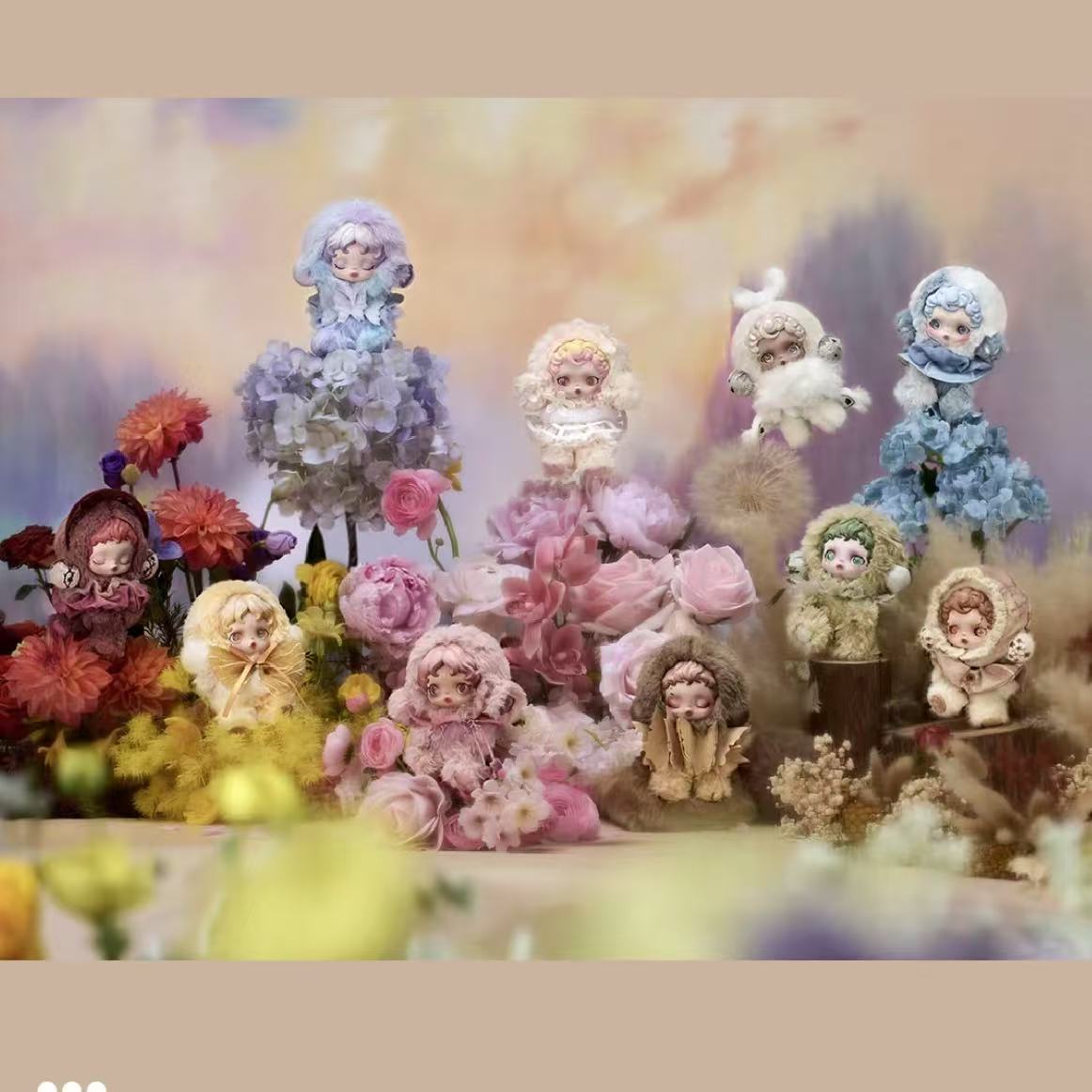 SkullPanda L'impressionnisme Plush Dolls Figures Toys Blind Box