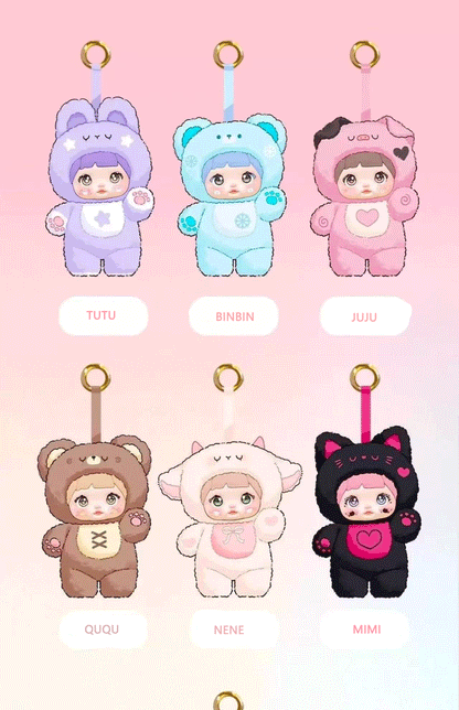 Nommi Blind Box,Nommi Loveliness Never Ends Series Plush Blind Boxplush Toys, Kawaii Plush, Cute Collectible Birthday Gift for Girls