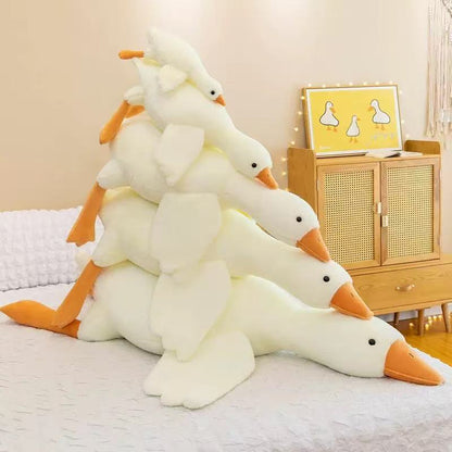 Big white goose plush doll