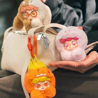 Q kid Emotional Hairy Plush Dolls Figures Toys Blind Box