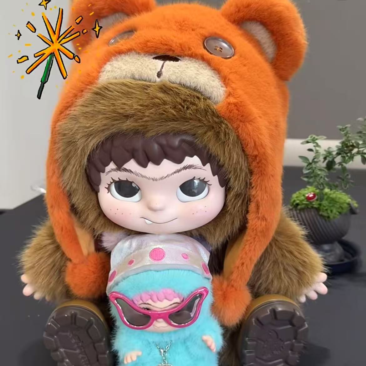 Wakuku 800% Fuzzy Trendy Fun Party