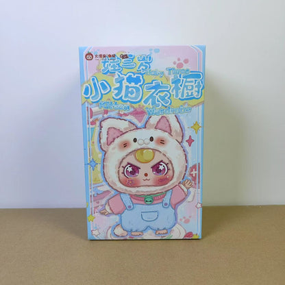 Baby three Kitten Wardrobe series plush blind box